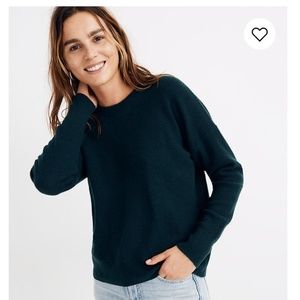 S Navy Blue Madewell Cashmere Sweatshirt, worn 3x